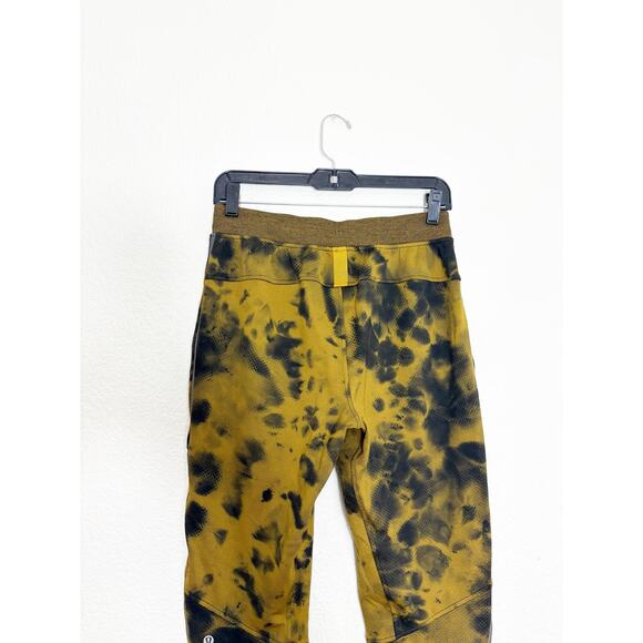 Lululemon Men’s Textured Tech Pants Size Small Diamond Dye Gold Spice Black - Picture 10 of 13